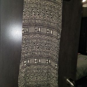 Tan/Black Aztec maxi Skirt